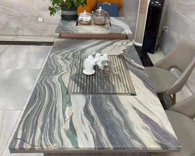 Blue Fusion Quartzite Tabletop Blue Fusion Quartzite Tabletop
