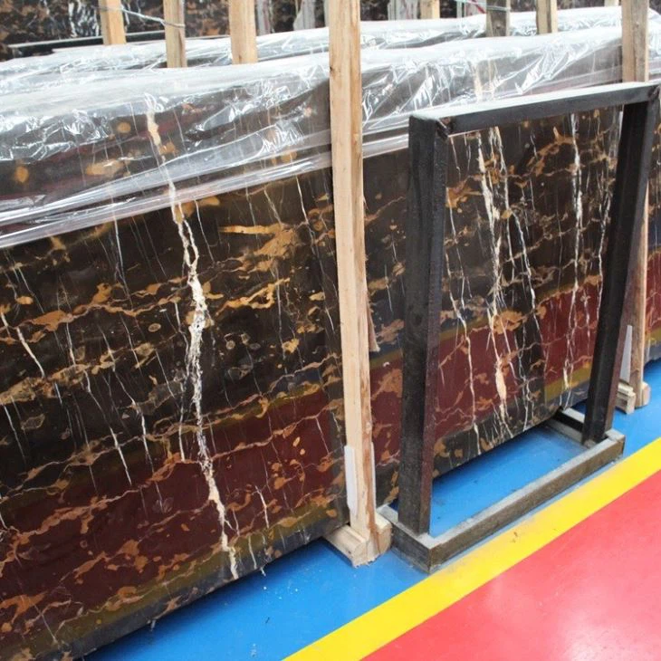Black Gold Marble Slab (2)