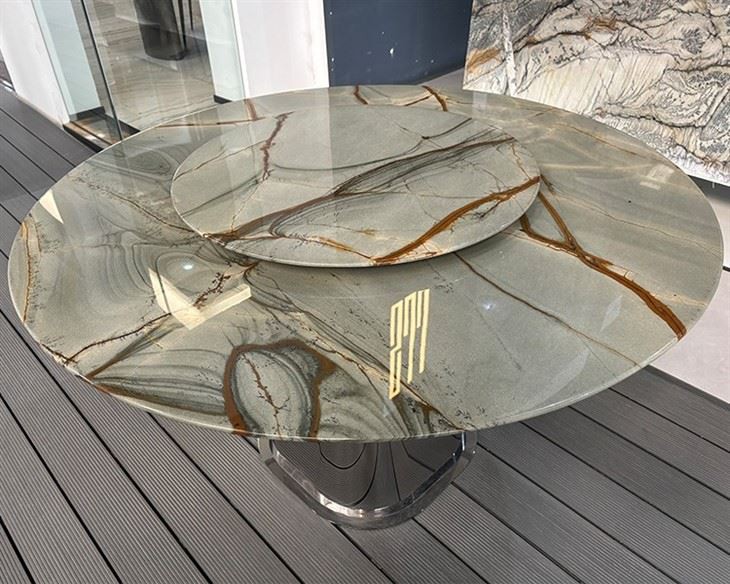 blue table