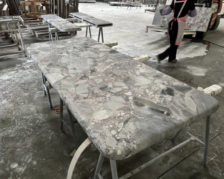 Grey Marble Tabletop Grey Marble Tabletop
